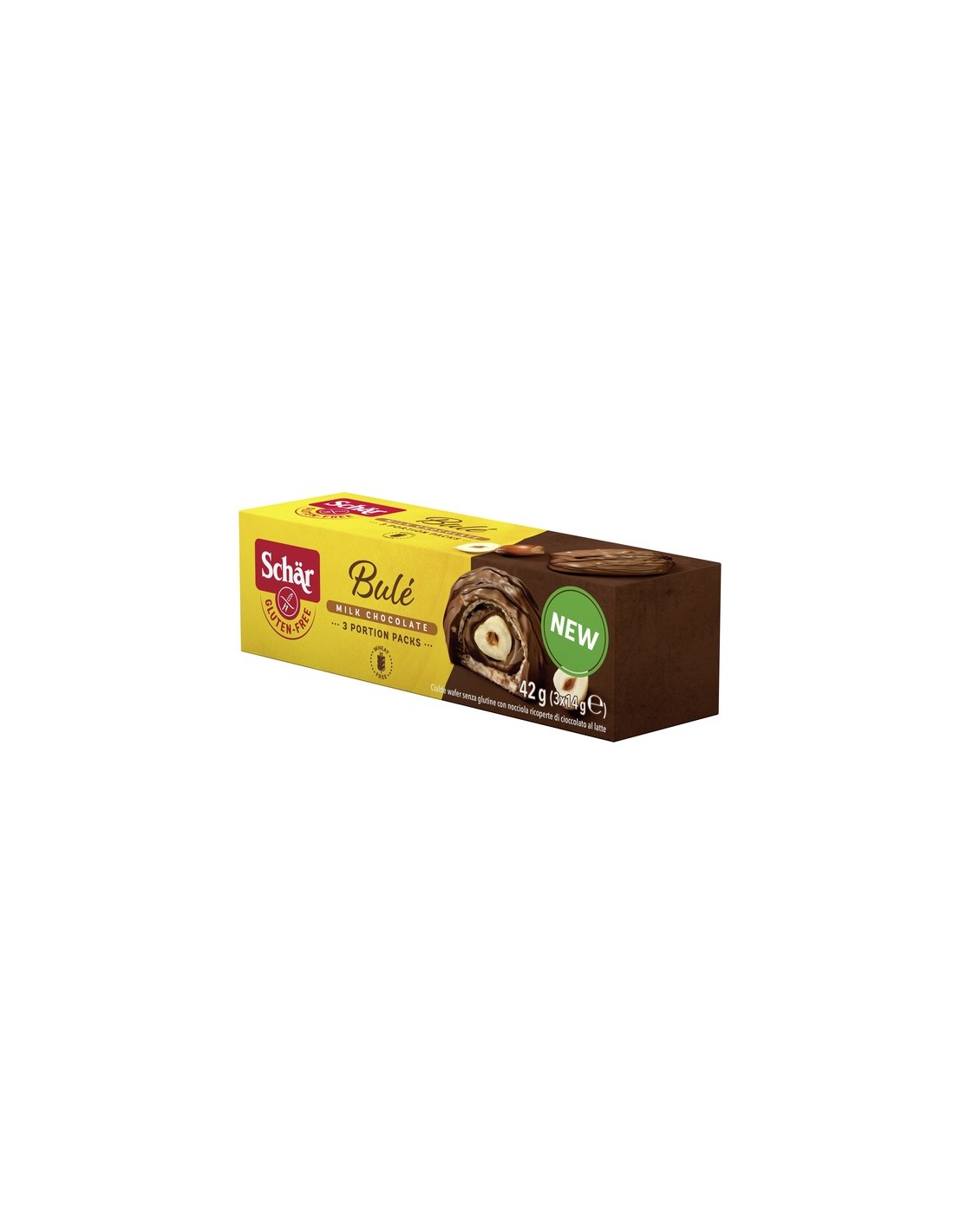 SCHAR Bule' - Cioccolato Al Latte Con Nocciole E Cialda, Senza Glutine