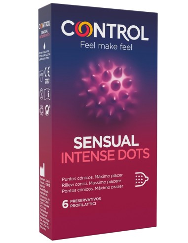 CONTROL SENSUAL INTENSE DOTS6P