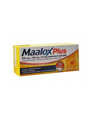 MAALOX PLUS 50CPR MAST