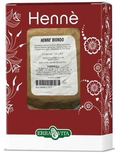 HENNE COLOR CAP BIONDO 100G