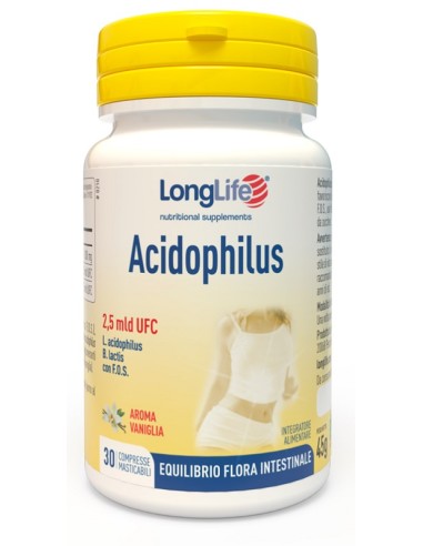 LONGLIFE ACIDOPHILUS 30CPR MAS