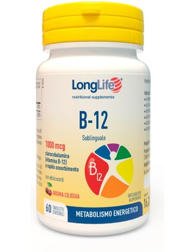 LONGLIFE B12 1000MCG 60TAV