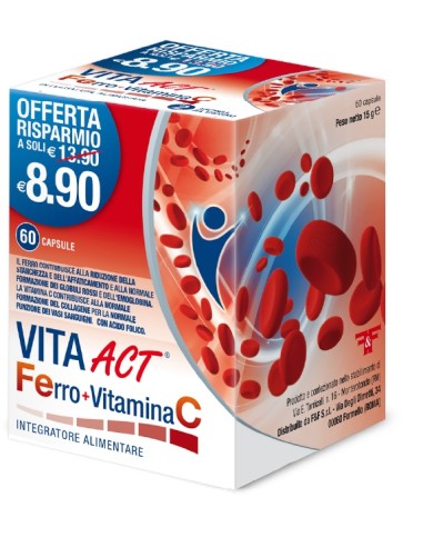 FERRO+VITAMINA C ACT 60CPS