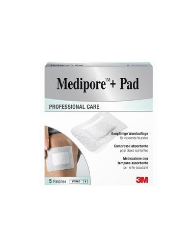 MEDIPORE+PAD MED 10X15CM 5PZ
