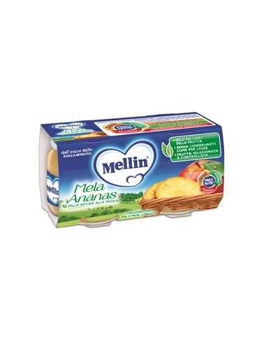 Mellin – Omogeneizzato Mela Ananas 2x100g Mellin